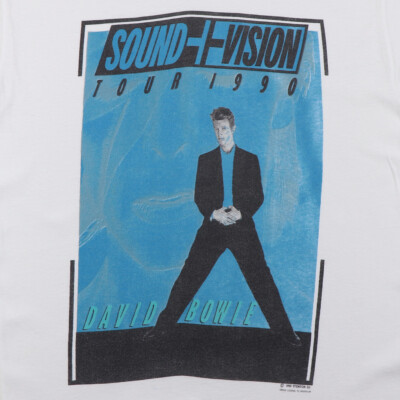 Inspired David Bowie Sound Vision White Unisex All size Inspired David Bowie Sound Vision White Unisex All size