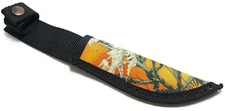 Case XX Orange Camo Fixed Blade Knife Belt Sheath Heavy Duty Nylon 6" Blades 