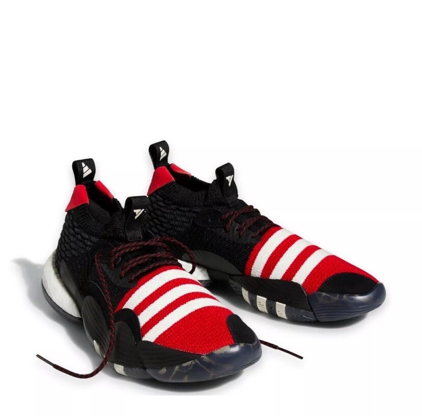 Adidas Trae Young 2 Para hombres EE. UU. 10.5 Negro Blanco Rojo Gris Boost Baloncesto Único 3