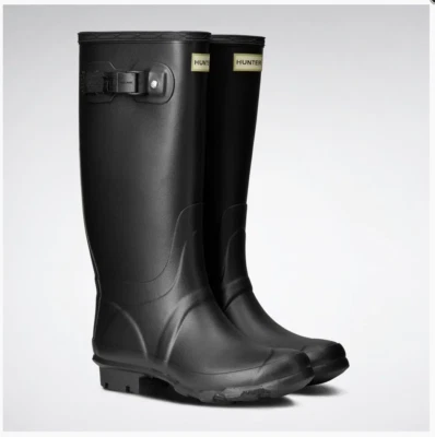 HUNTRESS WADENGUMMISTIEFEL Damen Hunter Gummistiefel schwarz lila 4 5 6 7 8