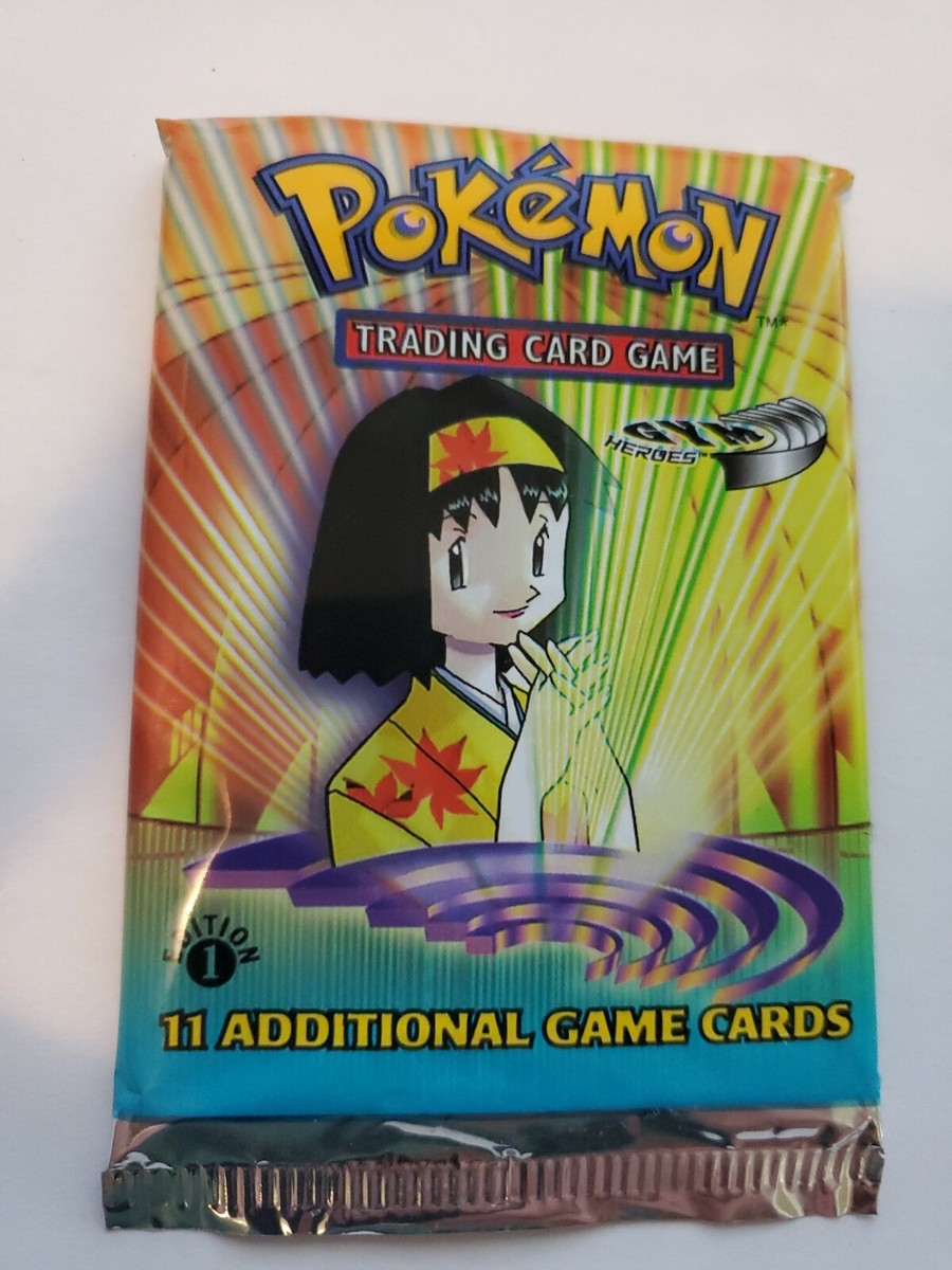 Gym Heros Booster 1st Edition Pack Sealed Heavy pack 20.7