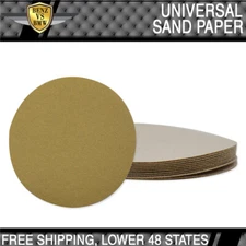 x10 Pcs Dry Sandpaper Repair Sand Disc Sanding 80 Grit 5 Inch PSA