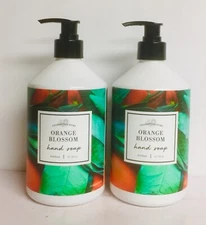 2 Bottles Home & Body Co. ~Orange Blossom Moisturizing Hand Soap 21.5 fl oz Each