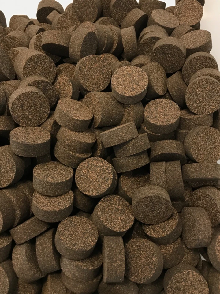 Cork Rings, Premium Dark Rubberized 1/2" Solid, 10 Rings, Free U.S. shipping!