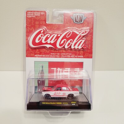 Vtg M2 Machines Coca Coke Cola Japan 1969 Datsun Bluebird Toy Car