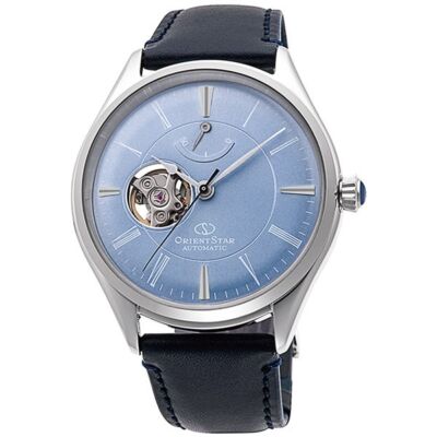 ORIENT STAR RK-AT0203L Light Blue Dial Automatic See-through Men's Watch New  JP