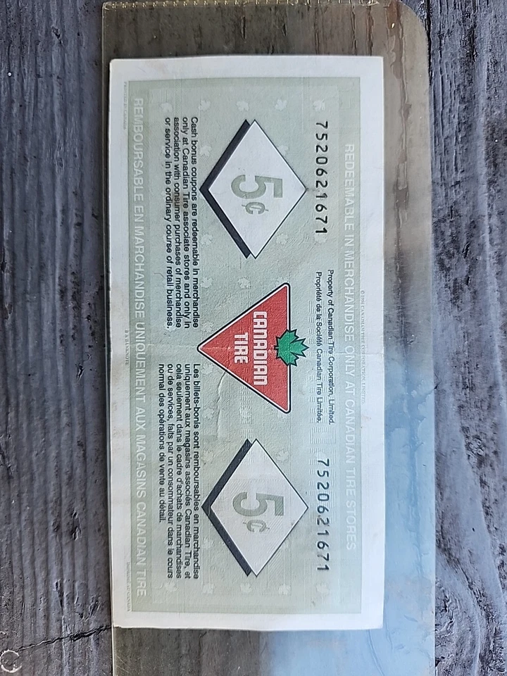 Canadian Tire Money 5c - 75th Anniversary Special Edition - Image 2 of 4