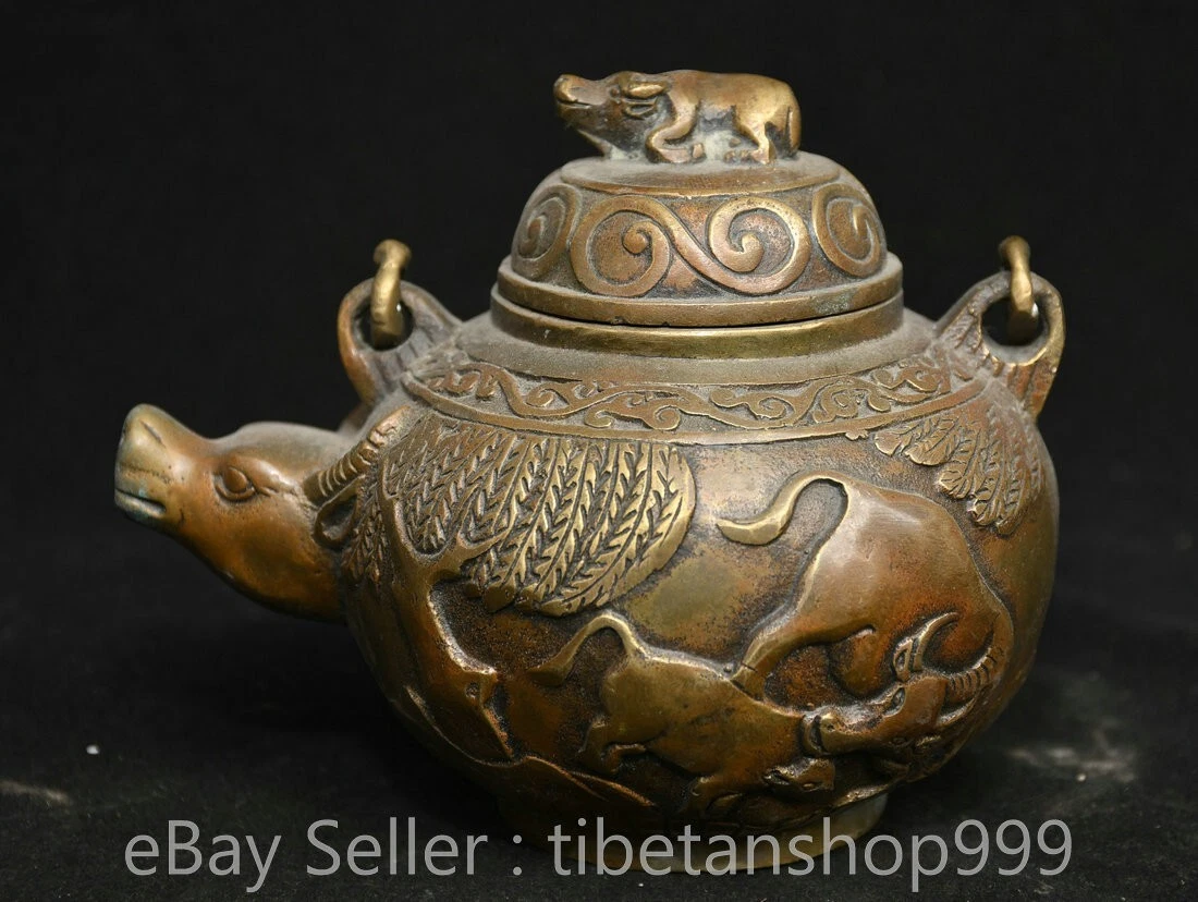 铜中国风茶壶| eBay