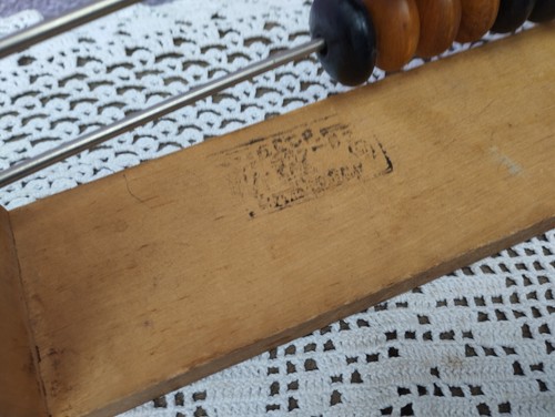 Ábaco soviético de madera, calculadora de tienda vintage. - Imagen 8 de 13