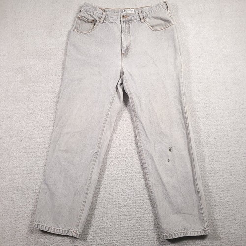 Columbia Tough Mother Jeans Mens 36X32 Gray Workwear Denim Mid-Rise Actual 34X31