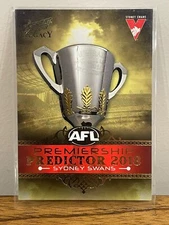 2018 AFL SELECT LEGACY SYDNEY SWANS  PREMIERSHIP PREDICTOR  GOLD PP31 #062/180.