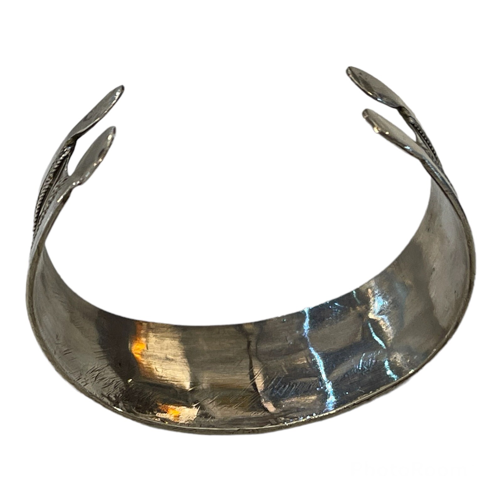 Silver Cuff Bangle Statement Bracelet Ethnic Trib… - image 8