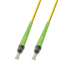 6M (19.68ft) OS2 ST/APC to ST/APC Fiber Optic Cable Simplex Singlemode 9/125