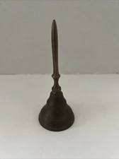 Vintage Enesco Imports Co. Solid Brass Bell 5.5” Handle Dinner Bell-Made India