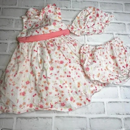 Maggie & Zoe Little girls ruffled dress size 24 months floral 3 Piece ...