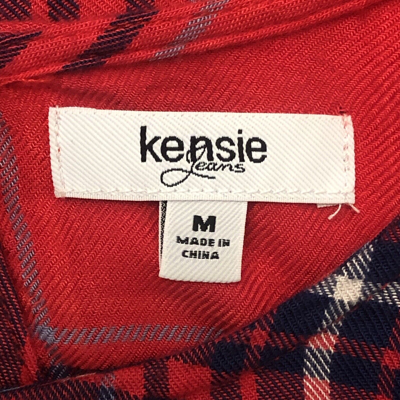 Kensie Jeans - Soft Plaid Flannel Ruffle Top - Me… - image 8
