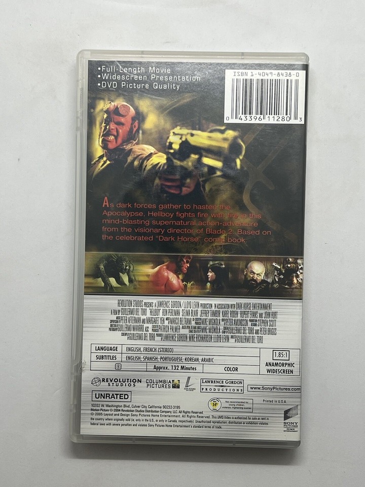 UMD Video Hellboy Director’s Cut – PSP – Version PAL Française – Bon état
