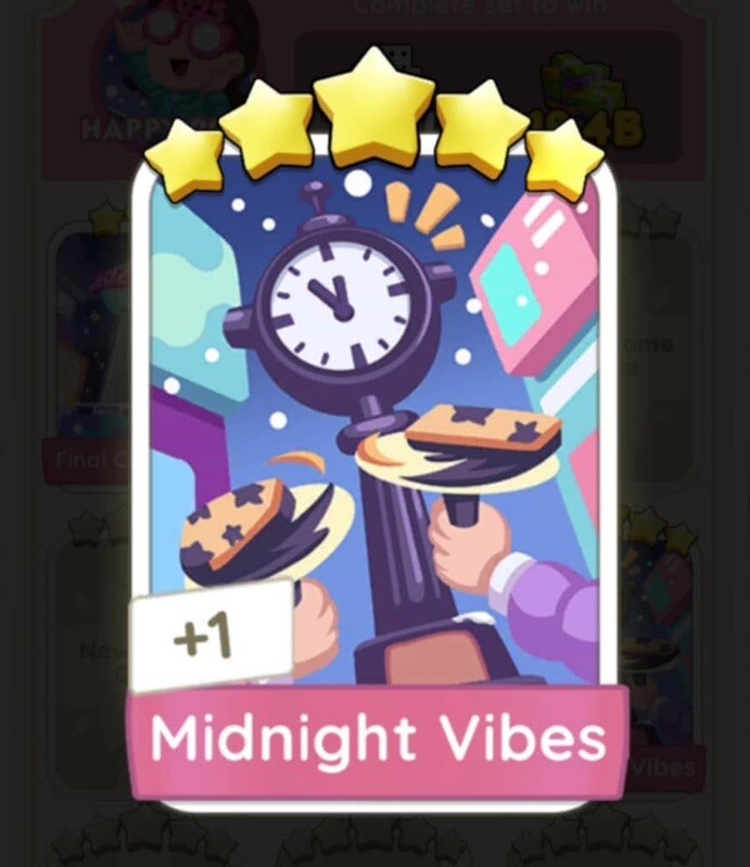 Midnight Vibes - Monopoly Go - Sticker - 5Star⭐️