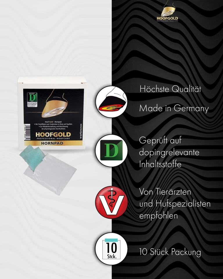 Hoofgold Hornpad per cavalli - in caso di marciume del getto e crepe profonde - Immagine 4 di 4
