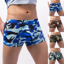 Mens Boxer Briefs Bulge Pouch Panties Underpants Boxer Shorts Breathable Comfort