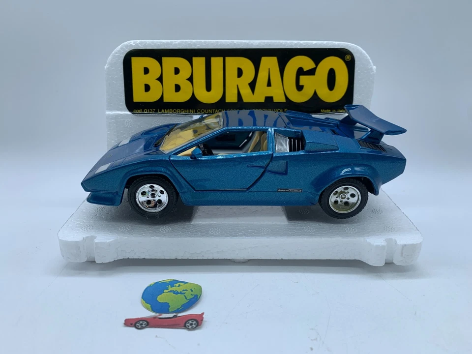 Bburago Lamborghini Countach 5000, automodello scala 1:24 - 1:25, vintage (2727) - Immagine 2 di 4