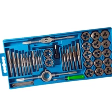 40pcs Taps&Dies Set Alloy Steel M3-M12 Tap Wrench Screwdriver Thread Repair Tool