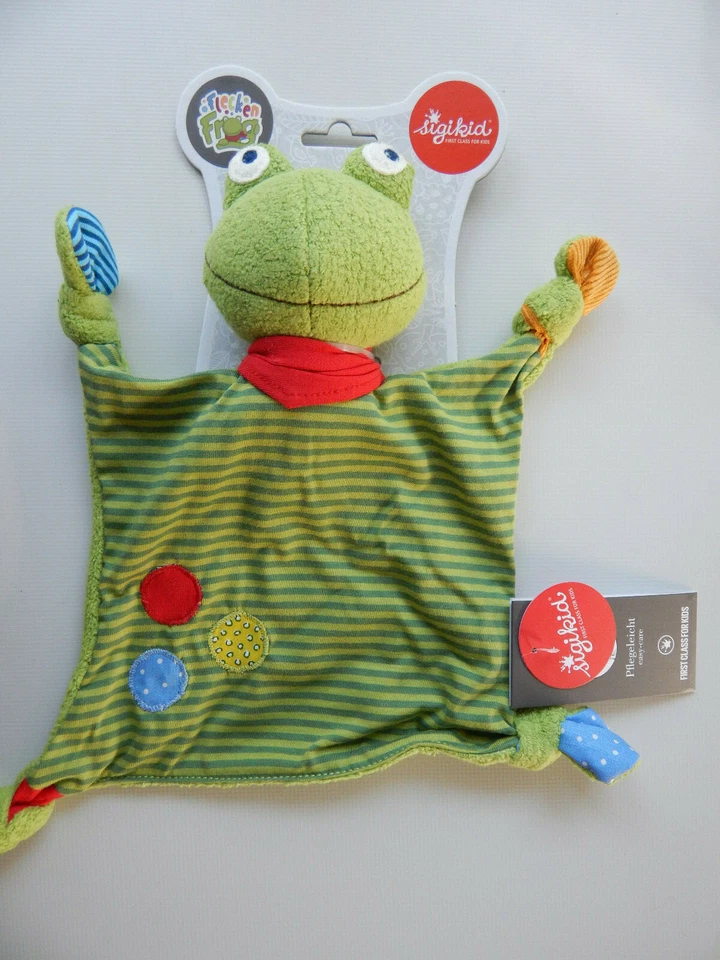 Sigikid Schnuffeltuch Frosch Schnuffel Flecken Frog Babyspielzeug 39148