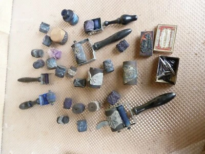 LOT ANCIEN FESTONNEUR BRODERIE IMPRIMERIE  ROULEAUX TAMPONS - Photo 1/4
