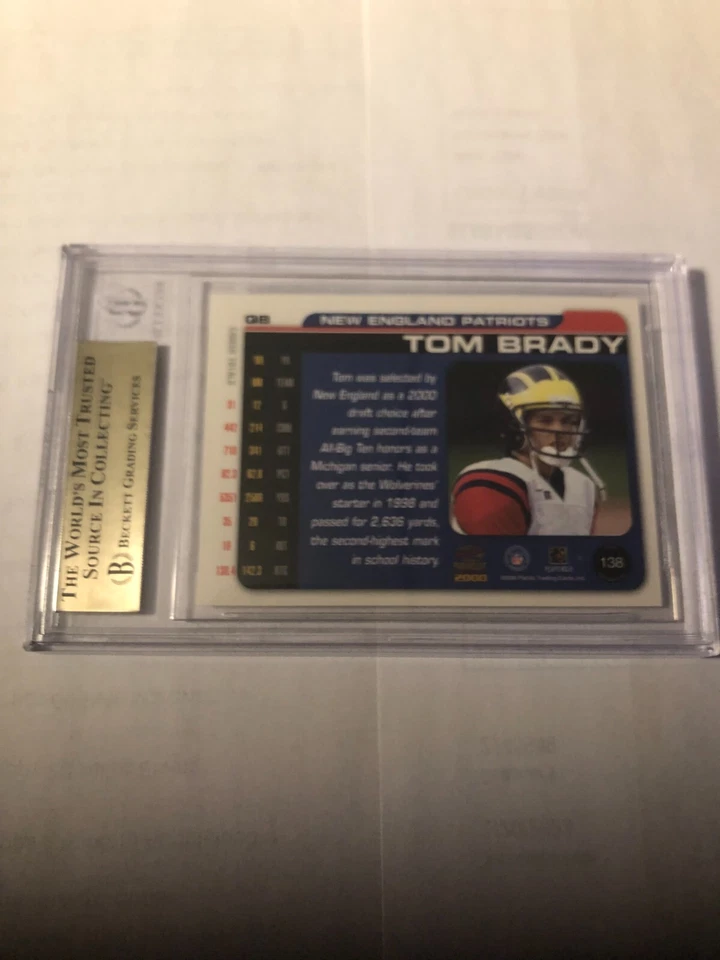 2000 Paramount #138 Tom Brady RC BGS Graded 9.5 Gem Mint - Image 2 of 2