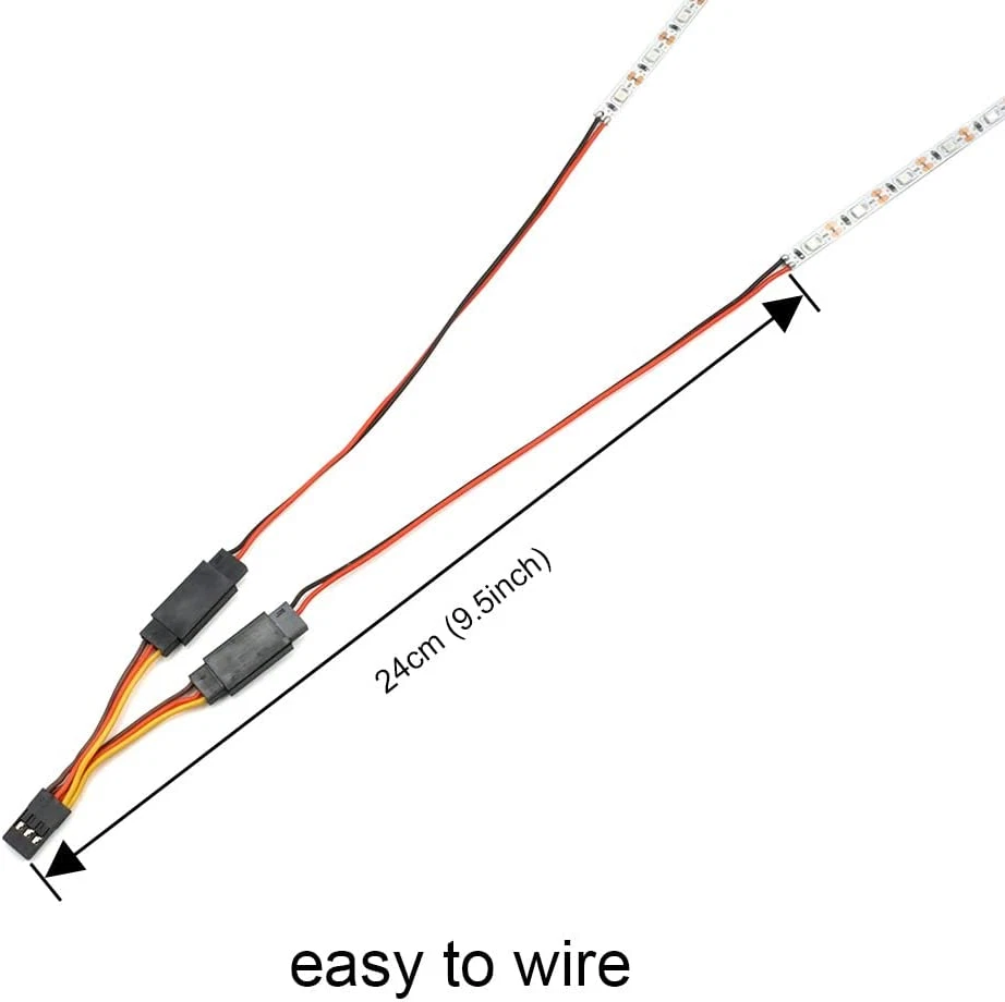 Tira de Luz LED para Avión de Ala Fija RC Avión Ala Voladora AR Ala Drone Modelo Foto 4 de 4