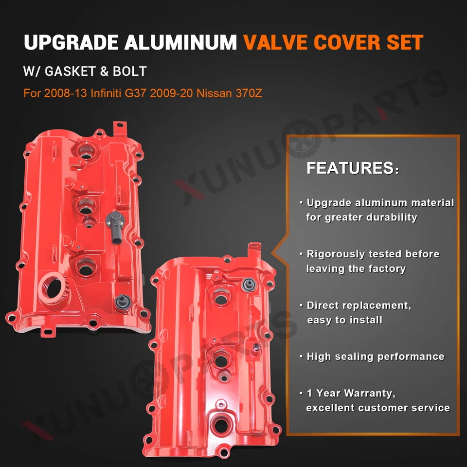 Juego de cubierta de válvula mejorada para 14-17 Infiniti QX70 QX50 14-19 Q70 Foto 2 de 4