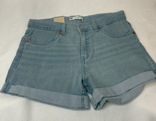 NEW Levi's Youth Girlfriend Adjustable Shorts. Size 14 - 第 2/7 張圖片