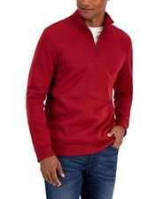 Alfani Men's Quarter Zip Sweater Merlot Size XXL NEW