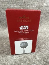 2020 Hallmark Star Wars Miniature Death Star Christmas 3" Tree Topper Excellent