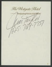 JIM TAYLOR (1935-2018) signed notepad page | Packers - autograph HOF