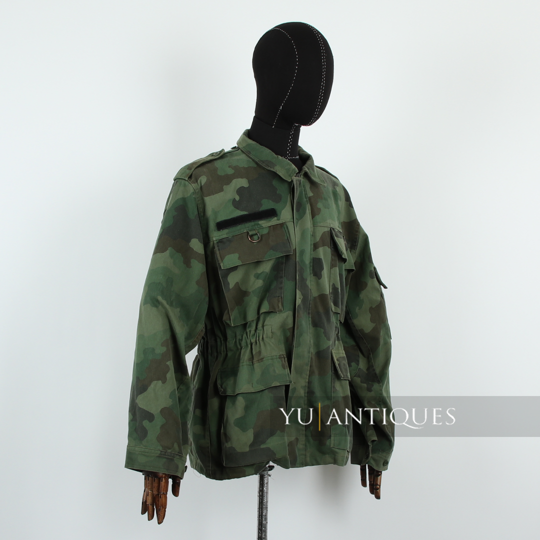 Vintage Yugoslavia Serbia M93 Oak Leaf Camouflage Pattern Woodland