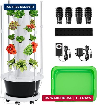 SPECILITE Hydroponics Growing System Kit with Full-Spectrum Grow Light, Movable 
