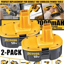 2PACK 18V For Dewalt 18 VOLT XRP DC9096 DC9098 Ni-Mh Battery DC9099 DC9096-2 7AH