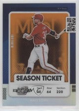 2021 Contenders Season Ticket Optic Orange Prizm 10/49 Nathaniel Lowe Nate 0q1p