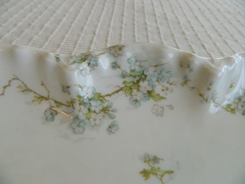 Haviland Schleiger #248B Blue Blossoms 12" Long Asparagus Tray HT - Picture 2 of 9
