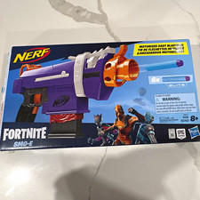 NERF Fortnite SMG-E Motorized Dart Blaster w/ 6 Elite Darts, Ages 8 