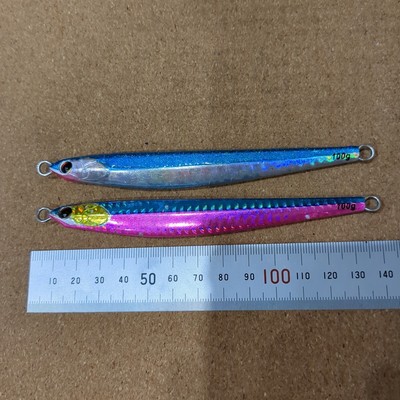 C-7403 TIEMCO Ocean Dominator Semi-Long 100g Set of 2 Metal Jig for Blue Fish