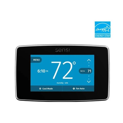 Emerson Sensi Touch Smart Thermostat (Black) 786710554841|
