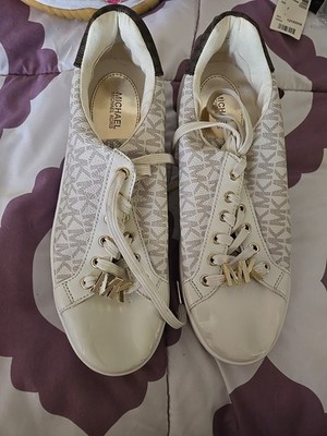 Michael Kors Poppy Lace-Up Color Block Sneakers Shoes Women s Size 7.5M B29