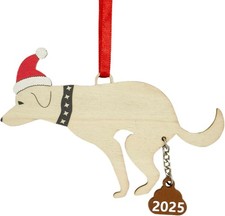 Funny Dog Cat Christmas Ornaments 2025 Pet Pooping for Christmas...