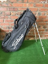 Titleist Golf Carry Stand Bag / All Black / with Straps / 6 Way Divider