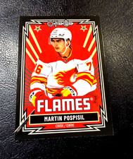 Martin Pospisil Retro Black Border Card #55/100 - Flames - O-Pee-Chee 2025-2026