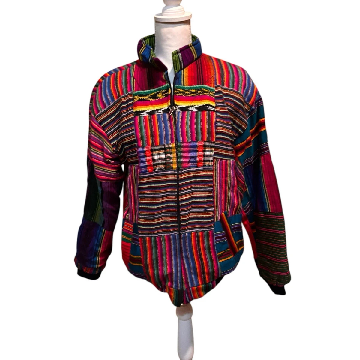 Patchwork Jacket In Vintage Outerwear Coats & Jackets For Women