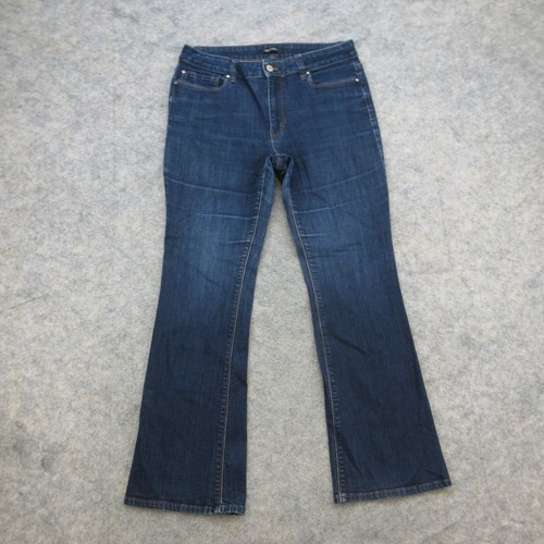 White House Black Market Jeans Women's 12S Dark Wash Skinny Flare Stretch