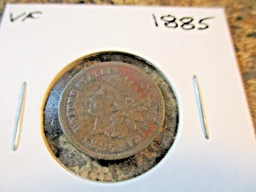 1885 INDIAN CENT VF     EE